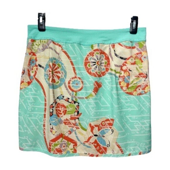 RLX Ralph Lauren Golf Skort Tulip Hem in Mint Green Multi Size M - Picture 10 of 10